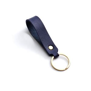 Porte-clés personnalisé en cuir PU coloré, écologique, de haute qualité, avec couches de protection anti-chute, anneaux de porte-clés, publicité promotionnelle - Product Image 4