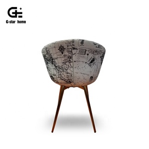 Nórdicos <span class=keywords><strong>Silla</strong></span> de comedor tela <span class=keywords><strong>blanca</strong></span> café ocasional <span class=keywords><strong>silla</strong></span> con patrón de moda comedor <span class=keywords><strong>silla</strong></span> moderna - Product Image 3