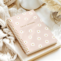 Carnet de notes A5 personnalisé avec reliure spirale Wire-O, couverture rigide en papier couché, impression offset, pour affaires et journaux de méditation authentiques