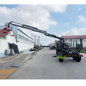 Forstwirtschaftlicher Anhänger für Traktoren mit Hydraulischem Holzladekran, Greifer und Forstkran, 12t, 14t, 10t, 8t, 6t - Product Image 3