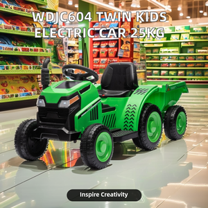 Lorda 男女通用电动儿童玩具车，适合 2-7 岁儿童，双人乘坐，最大承重 25 公斤，ABS 塑料，电池供电，100x40x42 厘米 - Product Image 2