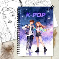 Cuaderno Espiral K-pop Personalizable en Oferta, Diseño de Cuaderno Profesional para Niñas, Niños, Estudiantes, Regalos Escolares