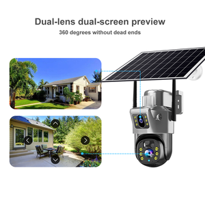 Caméra de Sécurité Solaire PTZ 4G à Double Objectif V380 4 Mpx pour Extérieur - Product Image 2