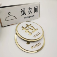 High-End Luxus Haus Zimmer Tür Zeichen Hausnummern Metall Tür Nummer Schild Schild Hotelzimmer Nummer Beschilderung Nummern schild Rahmen