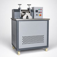 Kunststoff-Pelletiermaschine Labor-Zweiwalzenmühle Wasserkühlsystem PVC-Compound-Misch- und Granuliermaschine mit Temperaturkontrolle CE