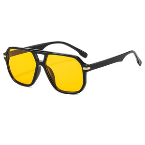 Gafas de Sol Psn Pilot Rectangulares con Montura Completa UV400 Unisex para Exteriores, Gafas de Moda para Adultos - Product Image 4
