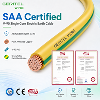 PVC V-90 Isoliertes 0,6/1KV Erdkabel Einadrig Grün/Gelb Kupferdraht SAA für Elektroinstallationen