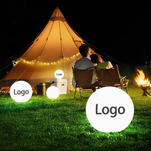 Urlaub Landschaft Hochzeit im Freien wiederauf ladbare Garten Pool Dekoration schwimmende bodens tehende hängende PE Ball Sphere <span class=keywords><strong>Globe</strong></span> Light - Product Image 3