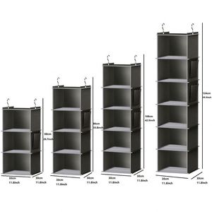 Wholesale Multi-layer Collapsible Hanging Underwear Closet <b>Shelves</b> Foldable Wardrobe Hanging Closet Organizer - Product Image 3