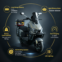 Trottinette Électrique SHENGGE pour Commuter, Cyclomoteur Électrique avec Phare LED, Top Case et Barre Anti-Chute, Idéale pour Adultes en Ville, Vente en Gros Direct Usine OEM