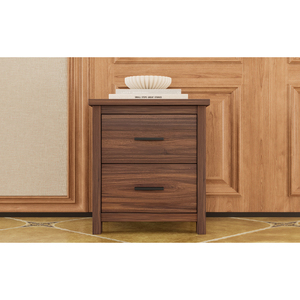 <b>Storage</b> <b>Drawers</b> Wooden Nightstand 2 <b>Drawer</b> Dark Brown Modern Bedroom Furniture - Product Image 5