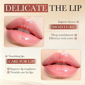 Bálsamo Labial de Doble Color Chocolate 4g, Tratamiento Labial Humectante en Gel Compacto y Lindo con Espejo, Nutre y Repara los <span class=keywords><strong>Labios</strong></span> Secos y Agrietados - Product Image 4