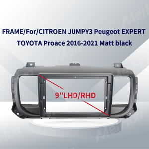 Accesorios Interiores para Automóviles Meihua, Piezas de Automóviles, Kits de Marcos para Radio DVD para <span class=keywords><strong>CITROEN</strong></span> JUMPY3, Peugeot EXPERT, <span class=keywords><strong>TOYOTA</strong></span> <span class=keywords><strong>Proace</strong></span> 2016-2021 - Product Image 2