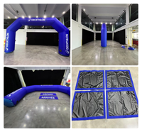 Arche publicitaire gonflable personnalisée en tissu Oxford, résistante au vent, arche de départ/arrivée gonflable, Arco Inflable Personalizado