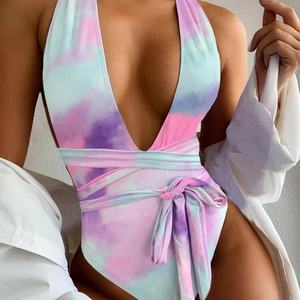 Traje de Baño de Una Pieza Personalizado al por Mayor, Bikini Triangular con Estampado Floral, Bikinis Sexys en Venta - Outpace Swimwear Guangzhou - Product Image 6