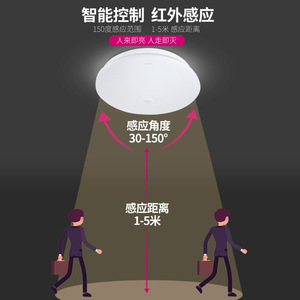 LED Sensor Ceiling <b>Light</b> 12W Infrared Radar Automatic Human Body Detection <b>Corridor</b> Staircase Hallway Lighting - Product Image 4