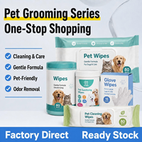 Lingettes écologiques pour animaux de compagnie (chiens et chats) biodégradables pour le toilettage, le nettoyage des yeux et des oreilles, soin des taches de larmes, fabrication OEM