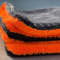 Serviette de séchage automobile en microfibre torsadée 1200 g/m², qualité supérieure, sans peluches, pour importateurs professionnels