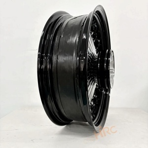 Juego de Ruedas de Motocicleta con Llantas Cromadas Delanteras y Traseras de 16, 18, <span class=keywords><strong>19</strong></span>, 20, 21, 23 Pulgadas, 21x3.5, 16x3.5, con Radios Gruesos, para <span class=keywords><strong>Triumph</strong></span> - Product Image 3