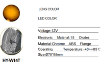 Nouvelles feux de position latéraux LED en forme de pastèque, 12V, SMD LED, feux de dégagement pour camions, voitures/remorques, rouge, ambre, blanc, violet