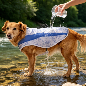 Chaleco refrigerante para perros para el verano, chaqueta de protección solar para perros con velcro, fácil de poner y quitar, abrigo refrigerante para paseos, ropa para mascotas - Product Image 1