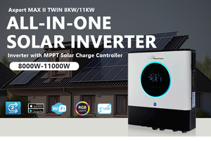 Voltronic Power <span class=keywords><strong>Axpert</strong></span> VM4 MAX II TWIN 4KW 6KW <span class=keywords><strong>8KW</strong></span> 11KW Onduleur solaire hors réseau à onde sinusoïdale pure pour l'utilisation du système d'énergie solaire - Product Image 4