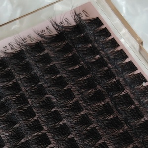 Kit de Pestañas en Racimos por Segmentos con Banda Ultra Fina, Kit de Pestañas DIY con Pegamento y Removedor, Extensión de Pestañas en Racimos - Product Image 5