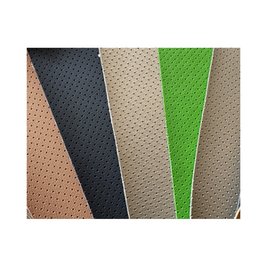 High Quality PVC Faux Leather Anti-Mildew Waterproof <strong>Half</strong>-Hole Embossed Knitted Backing Car Seat <strong>Covers</strong> for Sofa Furniture - Product Image 5