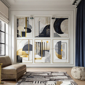 Quadro su Tela 3D con Texture Spessa, Decorazione <span class=keywords><strong>per</strong></span> Casa, <span class=keywords><strong>Cucina</strong></span>, Bagno, Soggiorno, Dipinti Classici in Stile Cinese Moderno - Product Image 5