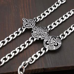 Pulsera Vikinga de Acero Inoxidable con Nudo Celta, Estilo Cubano, para Hombre, Sólida, Duradera, Retro, Gótica, de Alta Calidad, Regalo de Metal Pesado - Product Image 2