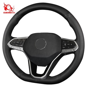 Funda para Volante de Cuero Genuino para Coche, Cross Sport 2020 2022 para Volkswagen Polo Multivan <span class=keywords><strong>Jetta</strong></span> Atlas VW, Color Personalizado - Product Image 1
