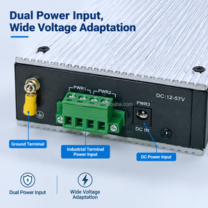 Switch Ethernet industriel non géré 5 ports Gigabit 10/100/1000 Mbps RJ45 à montage sur rail DIN IP40 en alliage d'aluminium sans ventilateur pour usine - Product Image 5