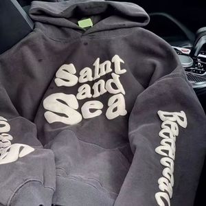 เสื้อฮู้ดดี้ผู้ชายทรงโอเวอร์ไซส์ผ้าฝ้ายเฟรนช์เทอร์รี่พิมพ์ลายดิจิตอลตามสั่ง ไม่มีเชือกผูก ยี่ห้อ FLOWORA ขายส่ง - Product Image 1