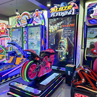 Simulateur de course de moto, jeu d'arcade moto, machine de course à monnayeur, jeu de course de moto dynamique, simulateur de course d'arcade