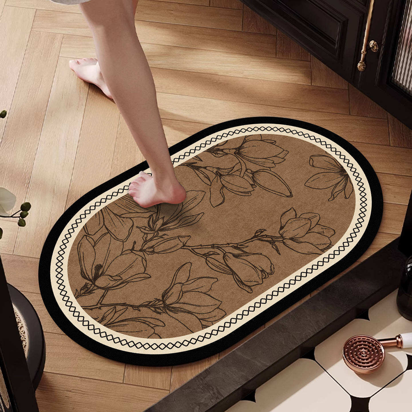 Romance de orquídeas chinas - Ovalado