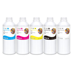 صبغة حبر Winnerjet بالألوان CMY BK بيضاء ممتازة DTG لـ Epson Dx5 Dx7 R330 ، R2000 I3200 - Product Image 1