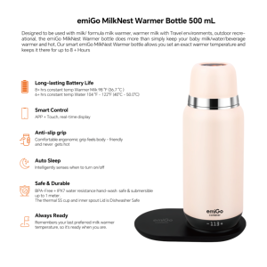 Calentador de Leche para Bebés con Control Táctil por Aplicación Inteligente, Termo con Temperatura Constante, Biberón Portátil para Viajes, Resistente al Agua IPX7 - Product Image 5