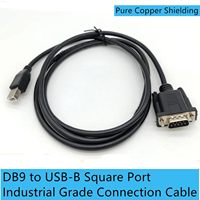 Puerto de impresión USB B-Port macho a DB9 macho RS232 Cable serie DB9 a USB tipo B Cable adaptador de impresora de transmisión de datos