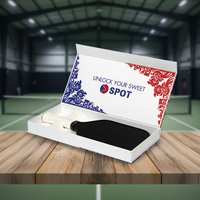 Boîte magnétique de luxe personnalisée avec logo, en carton rigide, pour raquette de pickleball, raquette de beach tennis