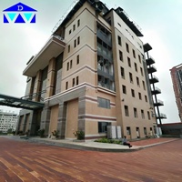 Bâtiment de bureaux préfabriqué en structure métallique à plusieurs étages et à longue portée pour usage commercial en Zambie