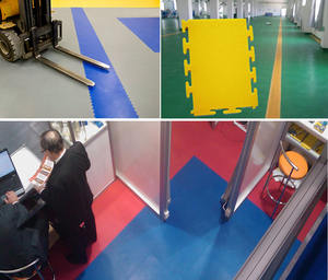 Tapis de sol industriel en PVC Carreaux de garage à emboîtement - Product Image 5