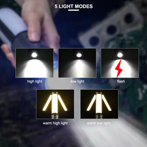 Lampe de camping LED multifonctionnelle haute puissance Lampe de poche portable zoomable Lampe de <span class=keywords><strong>suspension</strong></span> à chargement rapide pour l'atmosphère <span class=keywords><strong>extérieure</strong></span> - Product Image 4