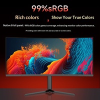 Moniteur d'affichage vidéo de jeu WQHD HD 24/27/32/34 pouces 1500R 5K Conception de bureau Ordinateur IPS LCD 540HZ 1ms de temps de réponse