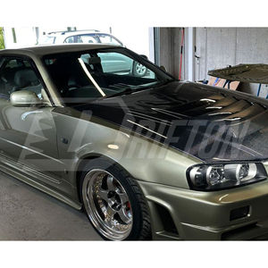 <span class=keywords><strong>Nismo</strong></span> Z-Tune กระจกไฟเบอร์สไตล์ Fender ด้านหน้าสำหรับ Nissan <span class=keywords><strong>R34</strong></span> <span class=keywords><strong>GTR</strong></span> 1998-2002 - Product Image 3