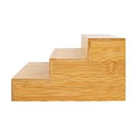 Étagère à épices à 3 niveaux pour rangement et organisateur de cuisine Étagère à épices en bambou pour armoire