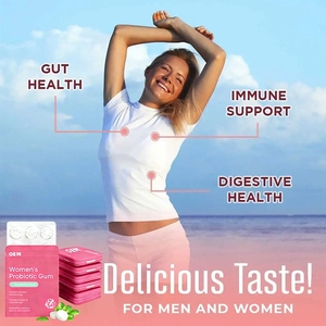 Gommes probiotiques pour femmes, soins féminins, gommes à mâcher probiotiques, équilibre de la flore naturelle, personnalisation de la marque, étiquette privée - Product Image 4