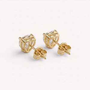 Elegant Heart Cut Lab Grown Diamond <b>Stud</b> <b>Earrings</b> for Women VVS1 Clarity <b>Fine</b> Jewelry Gift Anniversary Style - Product Image 1