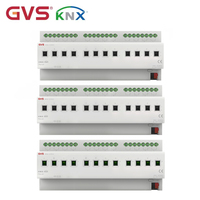 Actionneur de commutation GVS KNX multifonctionnel 8 voies de haute qualité avec sécurité pour solution d'automatisation de chambre d'hôtel