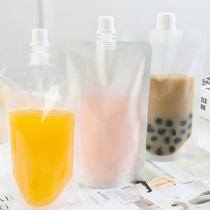 أكياس مخصصة مطبوعة بالحفر 5 من من من من من نوع Gravure ، أكياس شفافة لإعادة الملء بسحّاب للحليب والهلام - Product Image 1