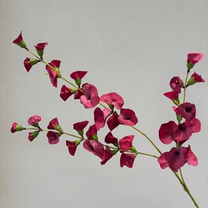Fleurs artificielles en forme de coquille Secret Garden, branche unique, en fil de plastique et tissu, pour décoration de mariage et de maison - Product Image 5